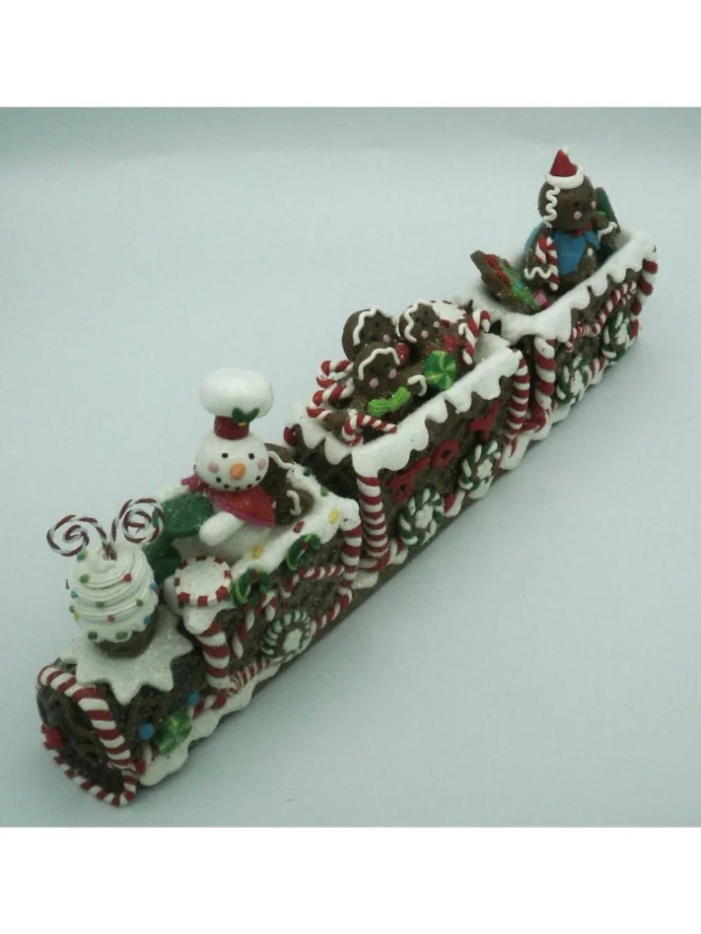 St. Nicholas Square Gingerbread Joy Christmas Train Tabletop Decoration